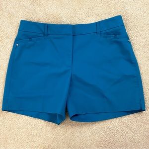 WHBM Solid Royal Blue 5" Classic Chino Shorts Sz 6